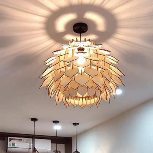 Milk flower lamp