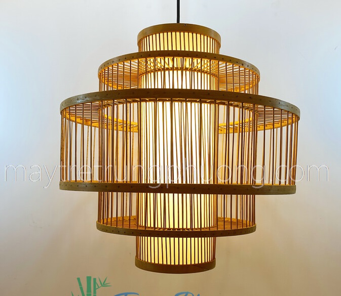 Bamboo and rattan lamp model bamboo toothpick lamp