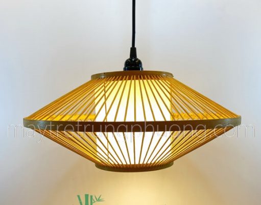 Decorative bamboo lamp in the shape of a flying saucer with a diameter of 40cm